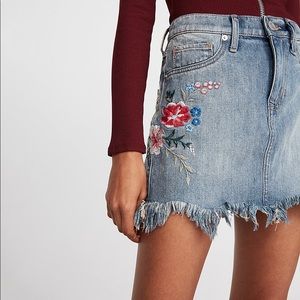 Express Denim Skirt
